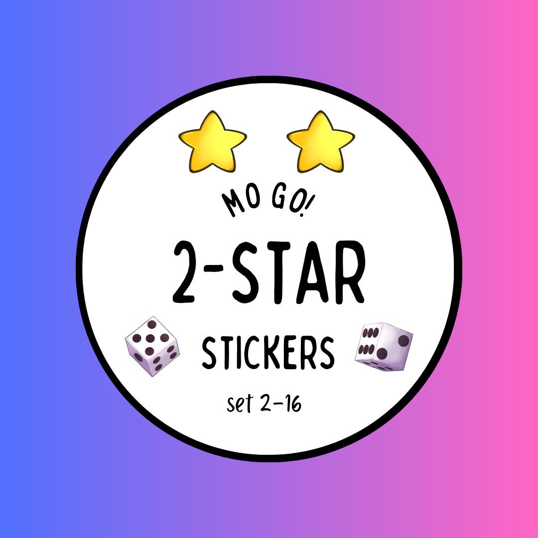 2 Star Sticker per Piece - Etsy