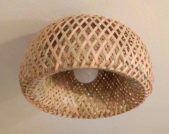 Handmade Wicker Wooden Ceiling Light - Wooden Chandelier Home Room Lamp Shade