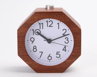 Desk Alarm Clock - Bedside Bedroom Clock Square Clock Circle Clock