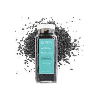Activated Charcoal Detox Bath Salts | Armoatherapy Bath Salts | Black Lava Soaking Salts | Vegan Spa Gift | Mothers Day Gift