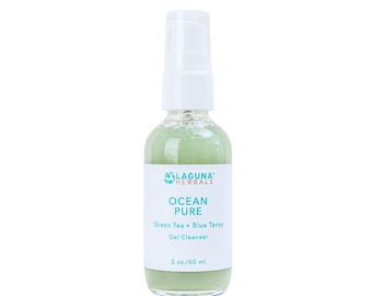 Detergente schiumogeno in gel Ocean Pure / Detergente per il viso al tè verde / Detergente per il viso in schiuma / Detergente in gel / Detergente per il viso