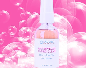 Watermelon Hydro Clean Gel Cleanser | Foaming Gel Cleanser| Gel Cleanser | Face Wash | Vegan Cleanser| Mothers Day Gift