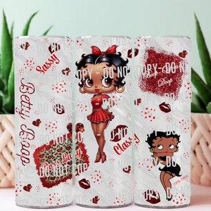 Betty Boop 20 Oz Skinny Straight Tumbler Wrap