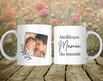 Mug fête des mères, mug personnalisé, cadeau fête des mères, meilleure maman du monde