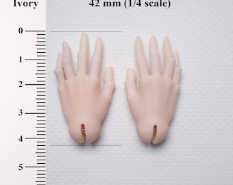 BJD hands 1:4 Normal Pink (articulated fingers)