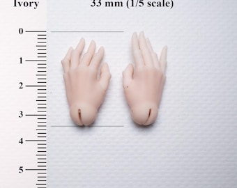 BJD hands 1:5 Normal Pink (articulated fingers)