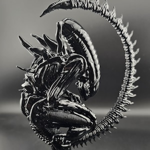 Estatua de xenomorfo alienígena impresa en 3D - Decoración de terror y ciencia ficción