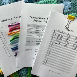 Temperature Blanket Planner: High/Low