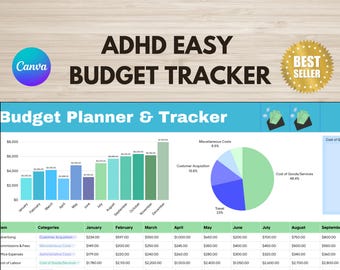 Planificador de presupuesto definitivo: Plantilla de Canva para el seguimiento de las finanzas familiares (imprimible)