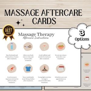 Cartes de suivi de massothérapie, cartes de soins postaux de massothérapeute pour spas médicaux, modifiables en Word, Canva ou PDF, modèle de formulaire de consentement