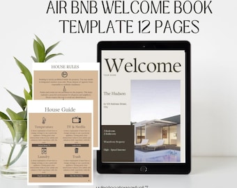 Airbnb Welcome Sign Bundle: Canva Editable Template (Digital Download)