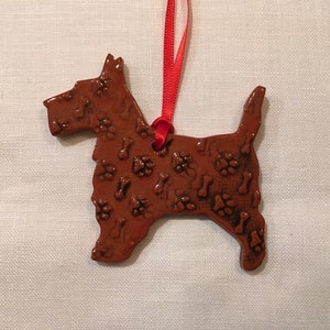 Red Scottie Terrier Ornament