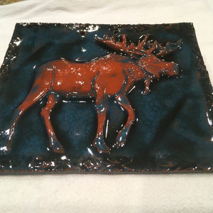 Green Terracotta Moose Tile image 1