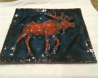 Green Terracotta Moose Tile