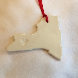 New York State Tile Ornament