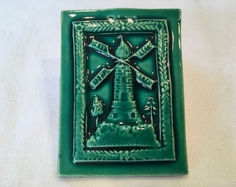 Green Windmill Tile