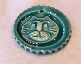Turquoise Mini Kitty Tile