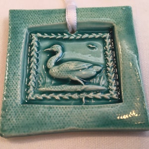 Turquoise Mini Eend Tegel