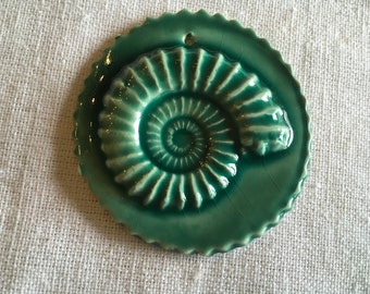 Small Turquoise Nautilus tile