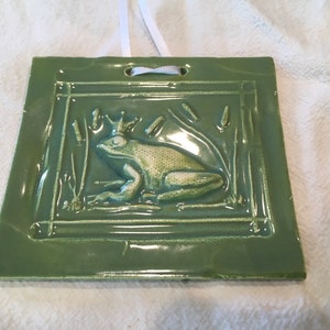 Olive Green Frog Prince Tile