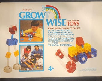Juego de construcción Amway Grow Wise Top Express II, año 1987, completamente nuevo.