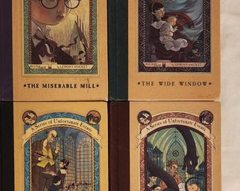 A Series of Unfortunate Events Books 2–5 Lemony Snicket Hardcover Lot