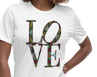 LOVE T-Shirt, Butterfly Love T-Shirt, Love Graphic Tee, Ladies Apparel, Valentines Day Shirt, Couples Shirt, Gift for Wife, Christian Gift