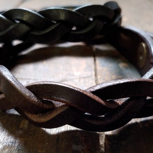 Mystery Braid Leather Bracelet Men's Women's Hand - Etsy
