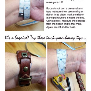 Wide Leather Cuff Bracelet; Turquoise or Coral Stone Rivets, Brown Black Tobacco, Men's Women's Wrist Band, South Western Style, TRINITY image 10