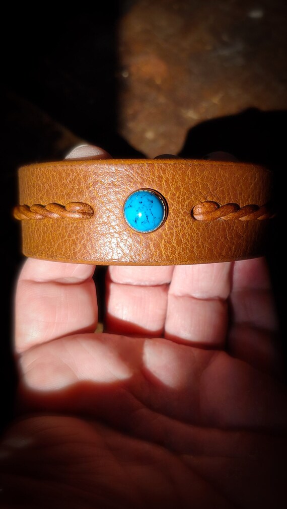 Bracciale Uomo In Cuoio Fatto A Mano LINWEN Supernatural Dean - Foto 2