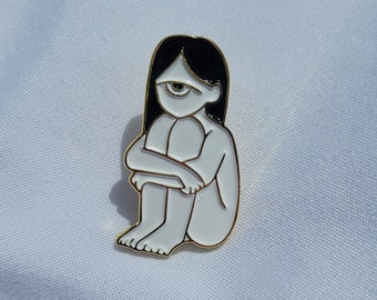 Curled Up Cyclops Pin