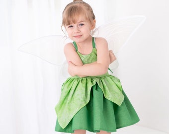 Girls Tink Dress, Girls Tinkerbell Dress, Tinkerbell Costume, Birthday Dress, Fairy First Birthday Dress, Tinkerbell