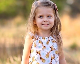 Girls Giraffe Top, Baby Giraffe Top, Birthday Party Outfit, Zoo Outfit, Wild One Birthday, Young Wild and Three Party, Giraffe Outfit