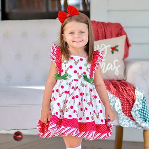 christmas rudolph dress Buy The Little Tailor Red Christmas Reindeer Fairisle Pattern Dress from Next USA