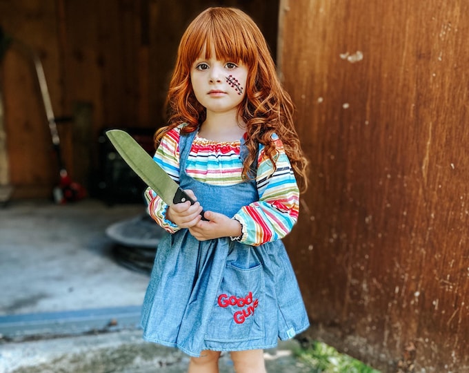 Girls Chucky Costume, Cute Chucky Costume, Child's Play Costume, Girls