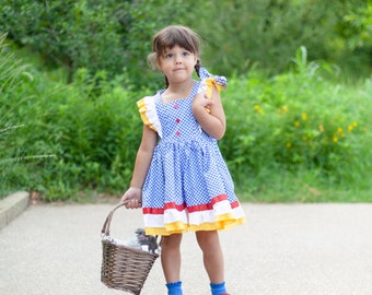 Dorothy Costume, Dorothy Dress, Dorothy Inspired Costume, Wizard of Oz Costume, Wizard of Oz, Halloween Costume, Birthday Party Dress