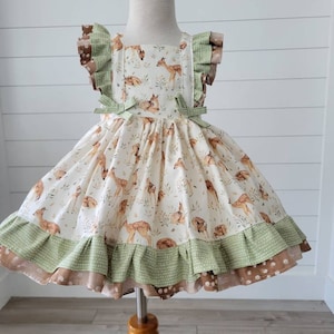 Deer Dress, Girls Deer Dress, Baby Deer Dress, One Deer ful, Birthday Dress, First Birthday Dress, Deer Dress, Party Dress, Baby Deer, Fawn