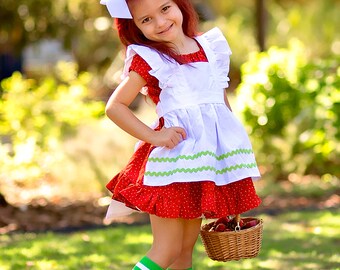 Strawberry Shortcake Costume, Strawberry Costume, Halloween Costume, 80's Costume, Strawberries