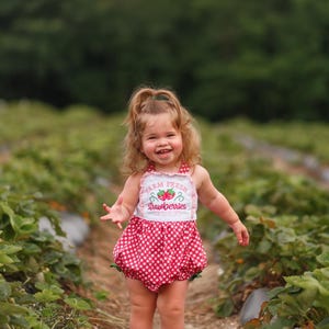 Strawberry Romper, Baby Romper, Baby Strawberry Romper, Strawberry Birthday Party, 1st Birthday, Too Sweet Birthday