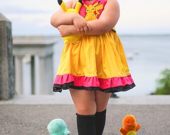 pikachu plushie dress girl Pikachu Doll Dress