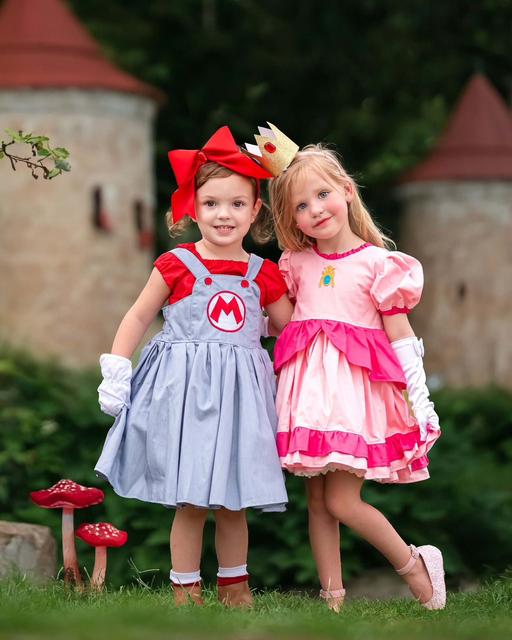 Costume de jeu de pêche pour enfants, robe de princesse cosplay pour  filles, vêtements d'Halloween, tenues de fête d'anniversaire et de carnaval  pour enfants