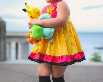 Girls Pikachu Dress, Girls Pokemon Dress, Pikachu, Cute girls dress I choose you Girls Pikachu Dress, Girls Pokemon Dress, Pikachu, Cute girls dress I choose you