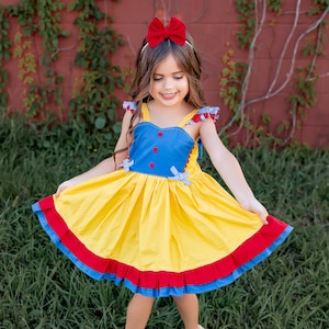 Princess Dress, Princess Inspired Dress, Snow White, Snow White Dress, Inspired Dress, Princess Party, Princess Birthday, Party Dress image 1