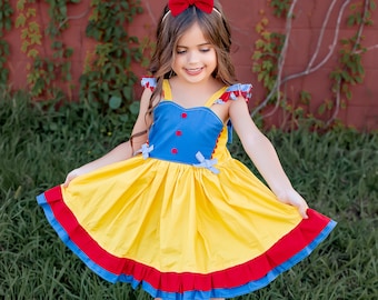 Princess Dress, Princess Inspired Dress, Snow White, Snow White Dress, Inspired Dress, Princess Party, Princess Birthday, Party Dress