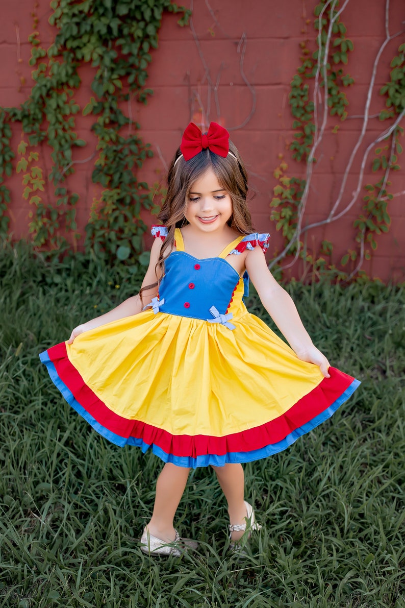 Princess Dress, Princess Inspired Dress, Snow White, Snow White Dress, Inspired Dress, Princess Party, Princess Birthday, Party Dress image 1