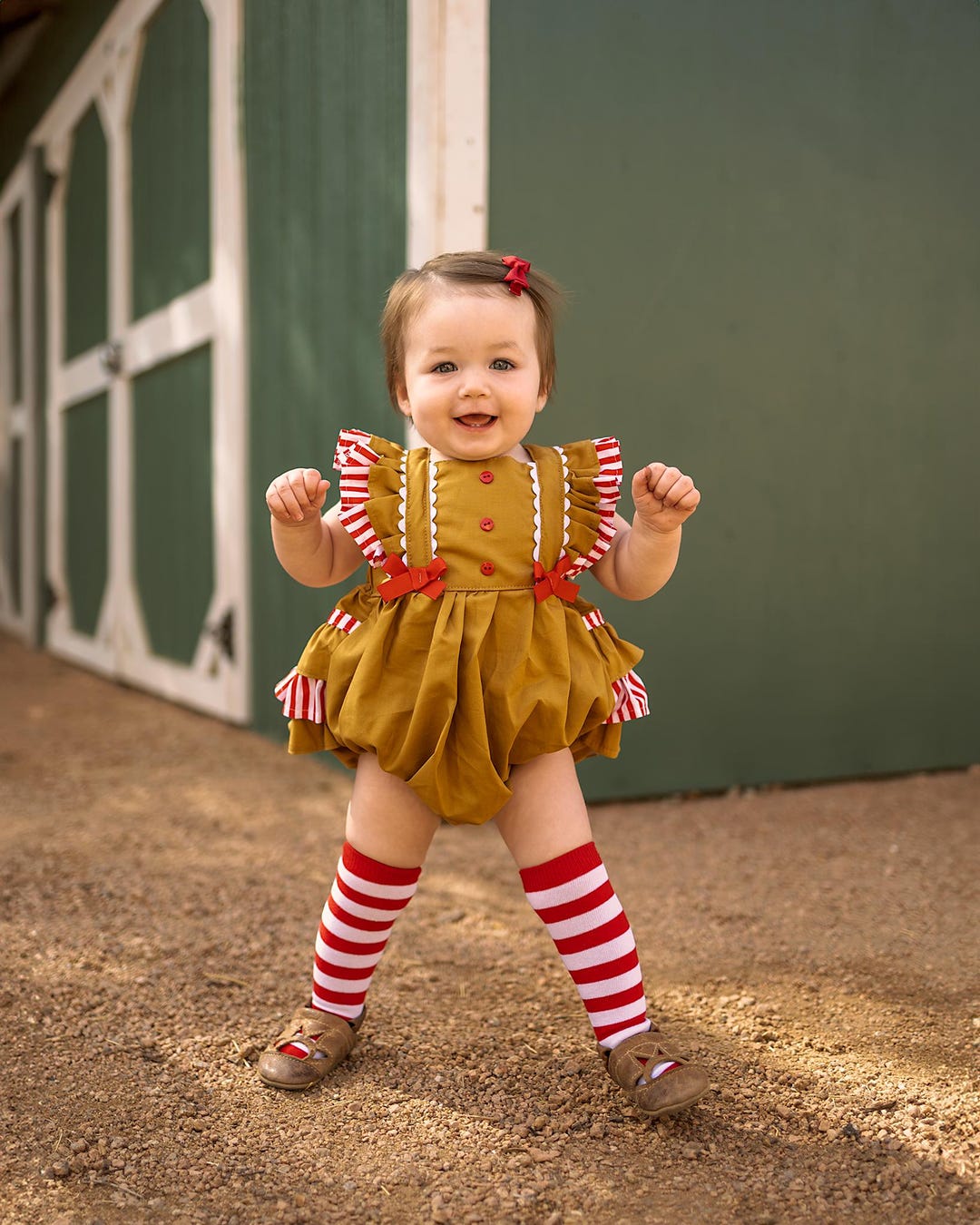 Gingerbread Romper