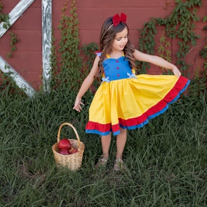 Princess Dress, Princess Inspired Dress, Snow White, Snow White Dress, Inspired Dress, Princess Party, Princess Birthday, Party Dress image 9