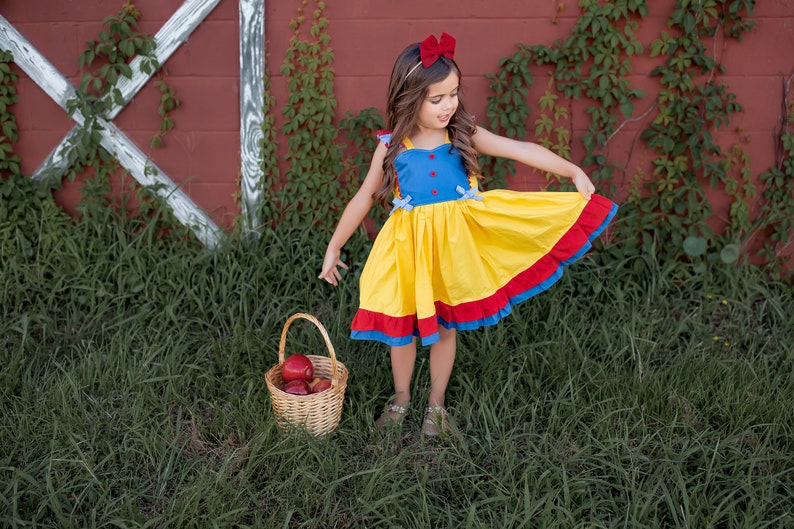 Princess Dress, Princess Inspired Dress, Snow White, Snow White Dress, Inspired Dress, Princess Party, Princess Birthday, Party Dress image 9