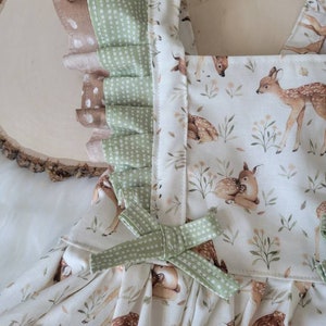 Deer Dress, Girls Deer Dress, Baby Deer Dress, One Deer ful, Birthday Dress, First Birthday Dress, Deer Dress, Party Dress, Baby Deer, Fawn image 5