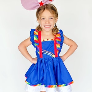 Rainbow Brite Costume, Girls Rainbow Costume, Girls Rainbow Brite Outfit, Baby Rainbow Brite Costume, Birthday Party Outfit
